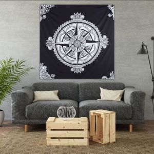 Hjlian Tapisserie Murale Carree, Serviette De Plage, Tapis De Yoga, Decoration De Dortoir (4) - Neuf