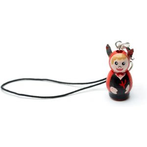 KALCX-Pendentif De Téléphone Portable Poupée Porte-Bonheur Diable Porte-Bonheur Diable Belzebub - Neuf
