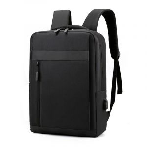 (Noir) Sac à dos pour ordinateur portable grande capacité, sac à bandoulière décontracté pour homme, sac à dos multifonctionnel avec chargeur USB et étanche - Neuf