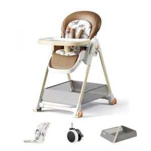 Chaise Haute Bebe Magic Zc Chaise Haute &Eacute;volutive Pliage En Un Clic 6 Positions De Hauteur Cuir Pu Jusqu'&agrave; 30 Kg De 6 Mois &Agrave; 3 Ans - Neuf