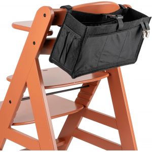 Organisateur De Chaise Haute, 1 Kit, En Feutre, Noir, Adapt&eacute; &Agrave; Toutes Les Marques Et Tous Les Mod&egrave;les, Avec De Nombreuses Poches Pour L'organisation Des Affaires De B&eacute;b&eacute; - Neuf