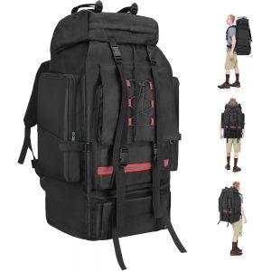 Kalanka-130l Sac À Dos De Randonnée Camping Homme Femme Grande Capacité Sac À Dos Trekking Avec Bandes Réfléchissantes Sac Tactique Voyage Multifonction Pour Alpinisme Sports Camping Voyage Trekking - Neuf