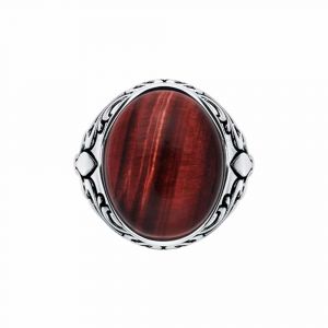 Chevali&egrave;re Homme Royale ?Il De Tigre Rouge Argent - Neuf