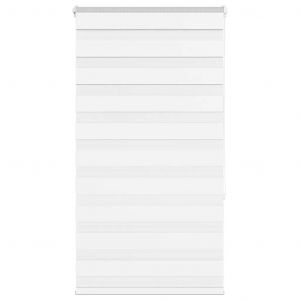 Store zèbre blanc 80x150 cm largeur du tissu 75,9 cm polyester - Neuf