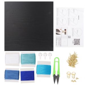 Kit de peinture a cordes enroulees, developpement des capacites manuelles, cadeau artisanal (Nid d'oiseau 1) - Neuf