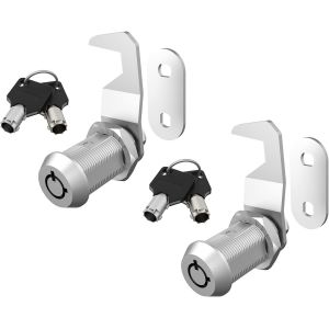 Pack de 2 boîte à outils de Serrure, Serrure de Boîte aux lettres, 3,8 cm Serrure Armoire combinaisons Identiques, RV Porte de Rangement, Dans - Neuf