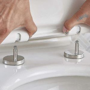 1 paire de charnières pour abattant WC, fixations pour abattant WC, fixation supérieure, boulon de fixation universel, extension 1009919661387 - Neuf