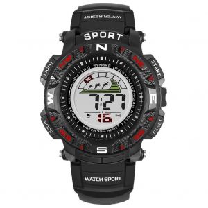 Synoke Outdoor Sport Teenager Montre Électronique Lumineuse Étanche (Noir) - Neuf