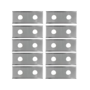 Lot de 10 lames de rechange interchangeables en carbure de tungstène-1,5 mm d'épaisseur-12 x 29,5 x 1,5 mm-Pour fraises à affleurer (à plat) - Neuf