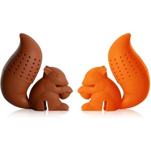Passoire À Thé Filtre À Thé En Silicone Sans Danger Pour Les Aliments Et Sans Bpa Théière Très Drôle Avec Écureuil Desi - Neuf