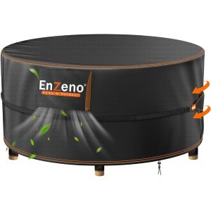 Ulteronixshop-Housse Imperm&eacute;able Pour Meubles De Jardin,Housse De Table Ronde Avec A&eacute;rations,Housse De Table Ronde En Tissu Oxford 420d, Anti-Uv, Ind&eacute;chirable (190x80 Cm) - Neuf