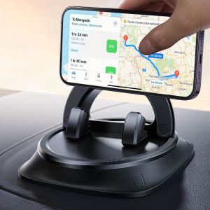 Kalanka-Support De Téléphone Portable Pour Tableau De Bord Rotatif À 360° - Support De Téléphone À Ressort Réglable Pour Iphone, Android Et Autres Smartphones De 4 À 7 - Neuf