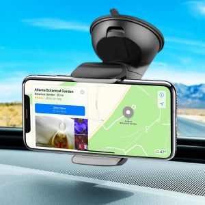 JGD-Support Telephone Voiture Ventouse Tableau de Bord Pare Brise Universel valable pour Les Telephones Portables avec ecran jusqu'a 7,6"" Support Telephone Voiture Tableau de Bord - Neuf