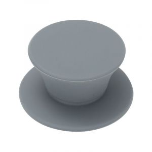 Poignée De Rechange Pour Couvercle En Verre, Robuste, Pour Casserole, Bouton De Couvercle, Couvercle De Casserole Knauf, Poignée Universelle En Silicone, Échange 2 X, Couleur Grise - Neuf