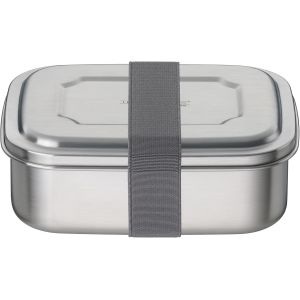 Tc Sandwich Box - Bo&icirc;te &Agrave; Sandwich - En Acier Inoxydable - Avec Bande Textile - Pour L'universit&eacute;, L'&eacute;cole Et Le Bureau - Passe Au Lave-Vaisselle Et Sans Bpa - 0,80 L - Gris - Neuf