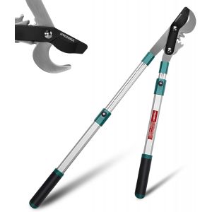 NouvelHorizonstore-HYCHIKA Coupe Branche Telescopique 99CM, Taille Haie Manuel, Coupe de Branches, Cisaille de Jardin, Diam&egrave;tre de Coupe &Oslash;50 mm max., Lames en Acier Tremp&eacute;, Coupe les Branches S&egrave;ches - Neuf