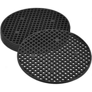 ERYI-20 Paquet Plante Pot Trou Maille Coussins - Rond Rigide Bonsa&iuml; Pot Fleur Drainage Grille &Eacute;cran Appliquer &Agrave; Ext&eacute;rieur/Jardin (12Cm/4.7 Pouce, Noir) - Neuf
