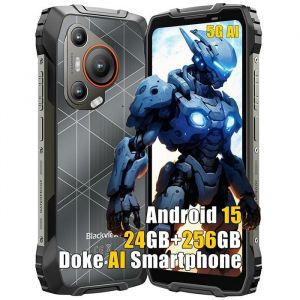 Téléphone Portable Incassable 5G Blackview BL7000 24Go+256Go 6.78" 120Hz 7500mAh 50MP Android 14,NFC,IP68 - Noir - Neuf