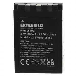 EXTENSILO Batterie compatible avec Olympus u800 Digital, u600 Digital, u810-40 Digital appareil photo, reflex num&eacute;rique (1100mAh, 3,7V, Li-ion) - Neuf