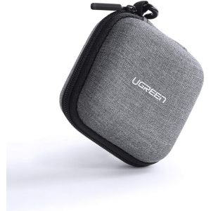 &Eacute;tui Rigide pour &eacute;couteurs Sac pour Accessoires &eacute;lectroniques en EVA imperm&eacute;able Antichoc Organisateur Compatible avec Airpods c&acirc;bles USB Stylo Lecteur Carte m&eacute;moire pi&egrave;ce (Gris) - Neuf