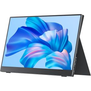 lbgwp60-Écran Portable 15,6 Pouces Fhd Hdr Freesync Zero Frame Moniteur D'Ordinateur Usb-C Avec Mini Hdmi Double Type C Pour Ordinateur Portable Pc-Téléphone Mac Surface Xbox Ps4/5, Avec Smart Cover - Neuf