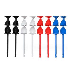 Mélangeur De Peinture Pour Perceuse,8 Pcs Réutilisable Mélangeur D'époxy Et De Résine Palette De Fixation Pour Mélanger La Résine Époxy,P - Neuf