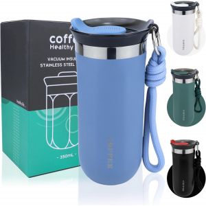 Kalanka-Tasse Isotherme 500 Ml Café To Go Tasse Isotherme Travel Coffee Mug Bleu Tasse Isotherme To Go Tasse Isotherme Avec Couvercle Tasse Isotherme Pour Café Avec Couvercle Tasse À Boire - Neuf