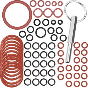 72 Pcs Cl&eacute; &Agrave; T&ecirc;te Ovale,Cl&eacute; Ovale Pour Les Machines,Outil de R&eacute;paration Machine &agrave; Caf&eacute;,avec Porte-Cl&eacute;s et Anneaux en Caoutchouc,pour Machine &agrave; Caf&eacute;,Machine &agrave; Caf&eacute; Ovale - Neuf