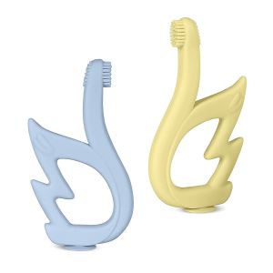 Bague D'accsergery De B&eacute;b&eacute;. 2 Jouets D&eacute;cor&eacute;s De Brosses &Agrave; Dents En Silicone. Beizhai B&eacute;b&eacute;. Mou - Neuf