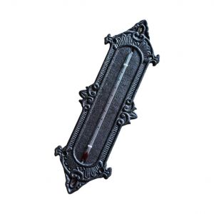 SUBZONAL-Thermom&egrave;tre Mural En Fonte Noire Pour Serrage Et Jardin, Lecture Pr&eacute;cise, Indicateur De Temp&eacute;rature Int&eacute;rieur Ext&eacute;rieur, Instrument D&eacute;coratif Industriel, Grosse Plage De Mesure - Neuf