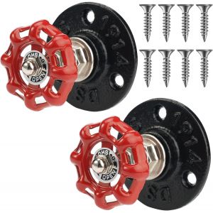 KALANKA-2 Pack Porte Manteau Mural Muraux Tuyau Industriel en Fer, R&eacute;tro Pat&egrave;res Murale pour Suspension Multifonctionnel, pour Peignoir, Serviette, Sac, Parapluie, Chapeau D&eacute;coration Antique de Maiso - Neuf