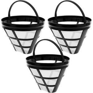 Filtre À Café Réutilisable, 1/2/3/5 Pièces Filtre Café Permanent, Filtres À Style Cône Taille 4 Pour 8 À 12 Tasses, Va Au Lave-Vaisselle, Filtre Permanent Pour Camping Voyage Bureau Domicile - Neuf
