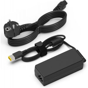 acdsgd-Chargeur 65W 20V 3.25A Compatible avec Ordinateur Portable Lenovo ThinkPad X1 Carbon (Gen2/3/4)/T440/T450/T460/X240/X250/X260, IdeaPad 300, Yoga 2/11/11s/13, Adaptateur Alimentation &agrave; Interface Carr&eacute;e - Neuf