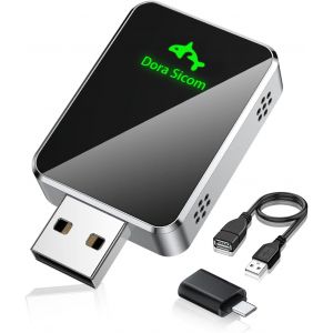 cl&eacute; CarPlay sans Fil, Adaptateur CarPlay sans Fil &iquest;Mini Car Play sans Fil&iquest;Mise &agrave; Niveau Facile vers Car Play sans Fil, Plug & Use for iOS & Applicable aux v&eacute;hicules &agrave; partir de 2016 - Neuf