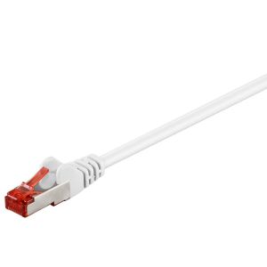 KAL-92762 Câble Réseau Lan Cat 6 Pour Gigabit Ethernet S-Ftp Double Blindage Avec Fiche Rj45 Blanc 7,5 M - Neuf