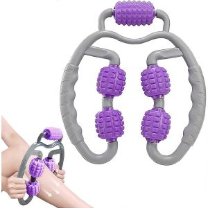 Nouveau,rouleau de massage musculaire approprié,rouleau de massage profond 360 anti-cellulite,rouleau de massage musculaire à 5 roues - Neuf