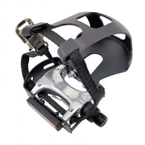 Pédales De Vélo Stationnaire Avec Cage D'orteil,Pédales D'exercice D'intérieur Pour Chaussures Régulières,Pédales De Cyclisme Compatibles Avec Le Filetage 9/16 - Neuf