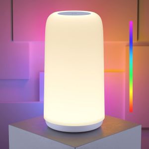 Ulteronixshop-Lampe De Chevet Tactile Rgb Polyvalente, Lampe De Table Dimmable Avec 3 Modes Intensit&eacute; D'&eacute;clairage Design &Eacute;pur&eacute; Lumi&egrave;re Douce Sans Scintillement Parfaite Chambre Bureau Lampes De Table - Neuf