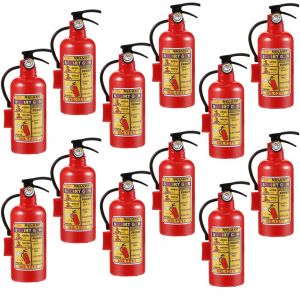 Lot De 12 Pistolets A Eau En Plastique Pour Enfants, En Forme D'extincteur Rouge, Jouets D'exterieur Pour La Plage - Neuf