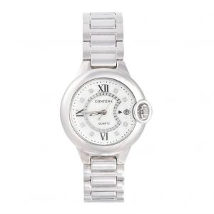 Femmes Bracelet Montre Luxe Strass &Eacute;lectrique Dames Robe Montre (Argent) - Neuf