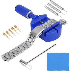Kal-Kit D'outils De Réparation De Bracelet De Montre, 11 Pièces, Outil De Réglage Pour Bracelet De Montre, Extracteur Pour Goupilles De Montre, Kit De Réparation Avec Régulateurs De Montre, Goupilles - Neuf