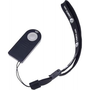 Wireless IR Remote Control Compatible with Nikon and Canon Cameras e.g. DF, D5, D610, D750, D810, D5300, D7200 and EOS 5D Mark IV, 5DS, 6D, 77D, 100D, 750D, 1300D, 10X Mark II - Neuf