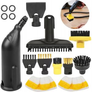 K&auml;rcher Easyfix SC1 SC2 SC3 SC4 SC5 Steam Cleaner Accessories Round Brush Steam Cleaner Replacement Parts 15 Pieces - Neuf