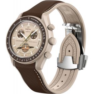 Fdjhy-Bracelet De Rechange Incurvé Pour Montre Omega X Swatch Moonswatch Moonswatch 20 Mm - Boucle Pliable Compatible Avec Omega Swatch Moonswatch Speedmaster - Pour Homme Et Femme - Neuf