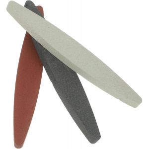 3pièces Affûteur De Couteaux À Aiguiser Ovalisée Pour Couteaux De Cuisine Et Outils De Jardin Grain Outil Ergonomique Antidérapant Pour Ciseaux Et Lames De Découpe - Neuf