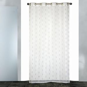 Voilage En Organza "Grain De Caf&eacute; - Neuf