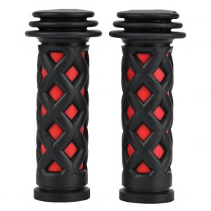 1 Paire D'embouts De Guidon En Caoutchouc Souple Propalm Pour Velo De Route Et Vtt, Noir Et Rouge - Neuf