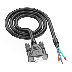 Cable serie DB9 broches RS232 vers RS485 male femelle rapide, fil nu, extremite ouverte avec blindage, pour controle de routeurs, multicolore - Neuf