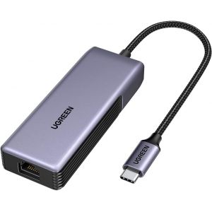 KALANKA-5Gbps Adaptateur USB C Ethernet RJ45 5 Gigabit Thunderbolt C 3.2 Gen 2 vers RJ45 WOL MDI MDIX en Aluminium Compatible avec Windows 11 Linux Kernel 5.17 MacOS - Neuf