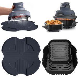 Airfryer Accessoires pour Ninja CRISPi FN101EU, moule en silicone, tapis de protection contre la chaleur, protection du plan de travail pour Ninja Crispi FN101EUGY, FN101EUST et FN101EUSG - Neuf